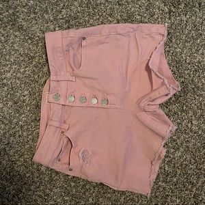 Women’s high rise pink shorts